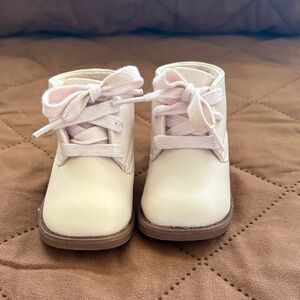 EUC Disney Cream Baby Walker Shoes
